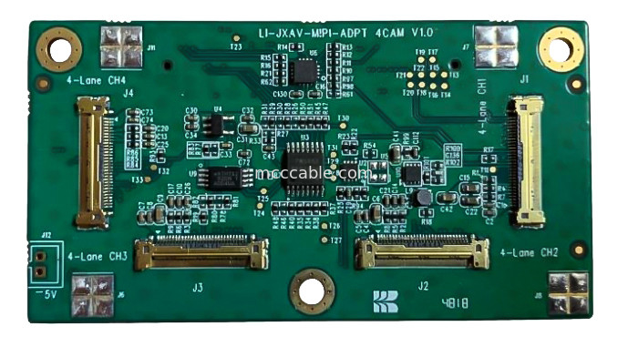 กล้องอุตสาหกรรม บอร์ด Drone LI-IMX290-MIPI 20525-030E-02 องค์ประกอบเชื่อม Micro Coaxial 20Gbps/ Lane