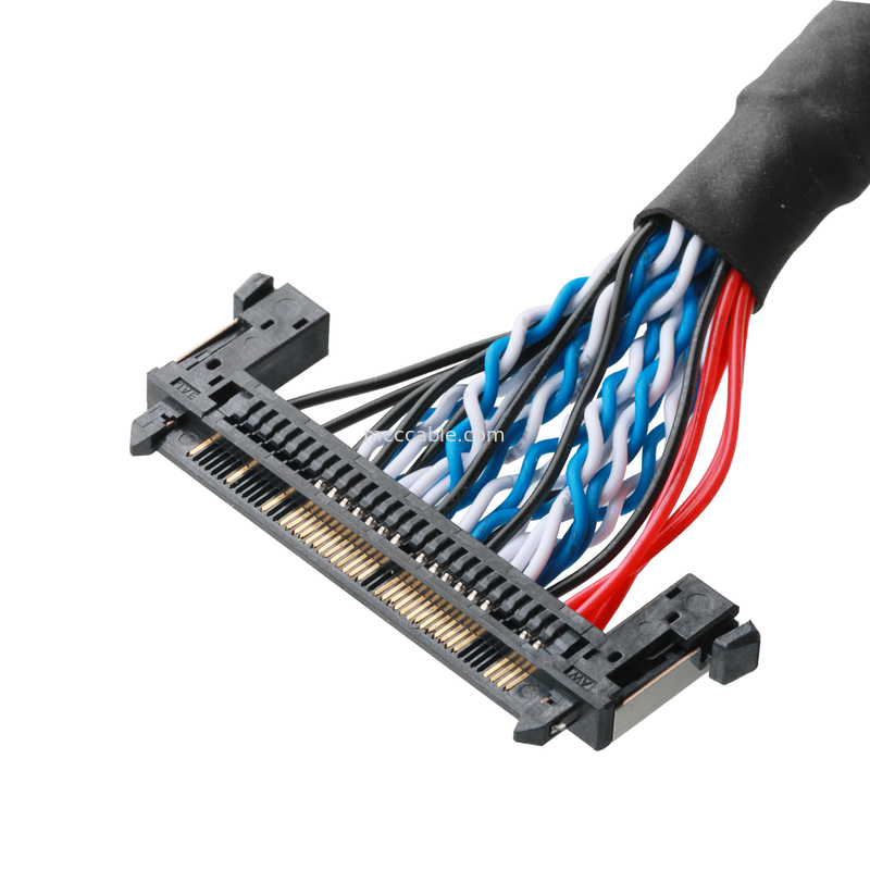 JAE FI-RE51HL-51Pin To  DF13-40DS สายเคเบิล UL1061 30AWG ความยาว ปรับแต่ง OEM / ODM