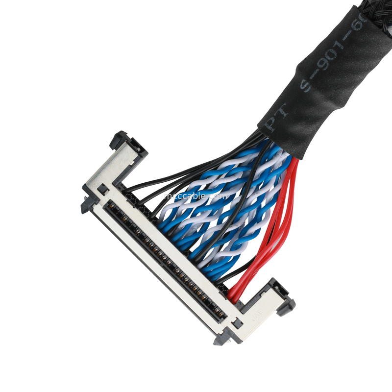 JAE FI-RE51HL-51Pin To  DF13-40DS สายเคเบิล UL1061 30AWG ความยาว ปรับแต่ง OEM / ODM
