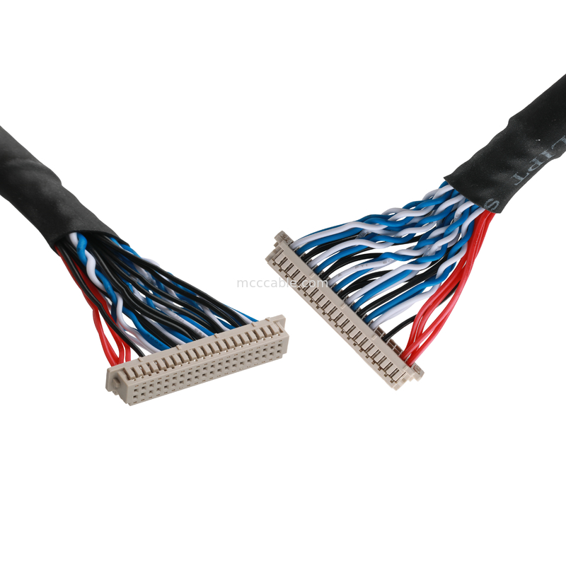 JAE FI-RE51HL-51Pin To  DF13-40DS สายเคเบิล UL1061 30AWG ความยาว ปรับแต่ง OEM / ODM