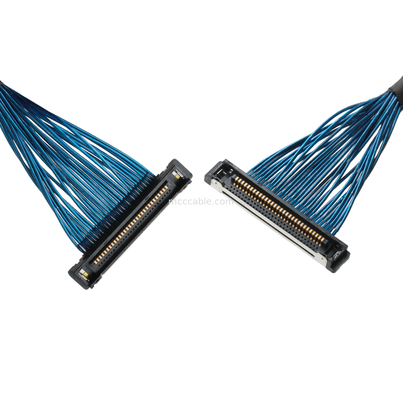 สายเคเบิลไมโครโคเอชชียล 20380 -R30T-06 ถึง 20345-30T-32R เครื่องเชื่อมสายเคเบิลโคเอชียล Pitch 0.4mm ROHS