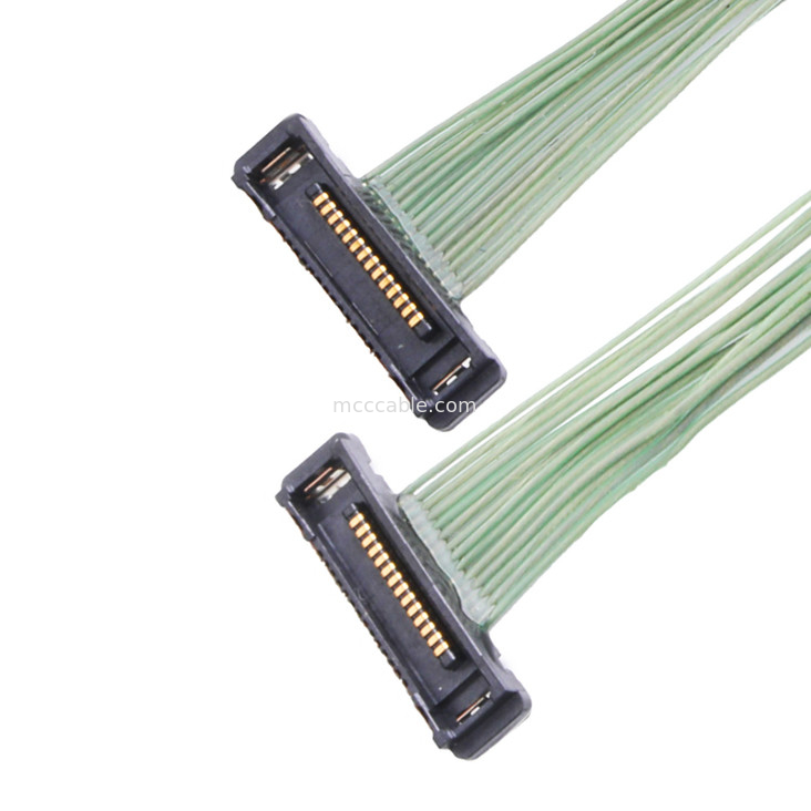 35P Micro Coaxial Cable 20380-035t-06 Lvds Connector 0.4mm มุมขวา
