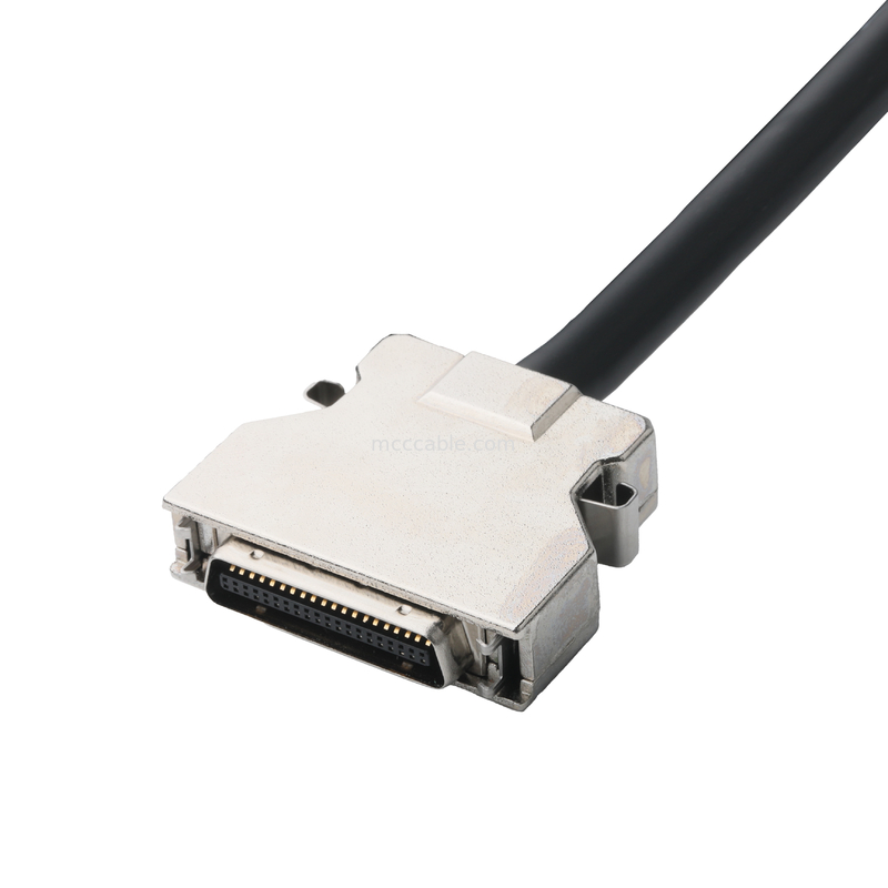 SCSI MDR HPCN40M MALE Connector to FI-X30HL and HSG 51146-5P Customized Wiring Harness การเชื่อมต่อสายไฟที่กําหนดเอง