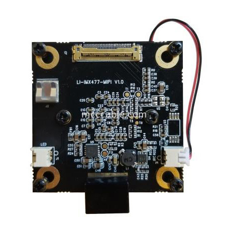 โคเอ็กซ์ไมโคร LI-JXAV-MIPI-ADPT-4CAM บอร์ดกล้องและสายเชื่อมกล้องการออกแบบ FAW-1233-02 สายเคเบิล OEM/ODM