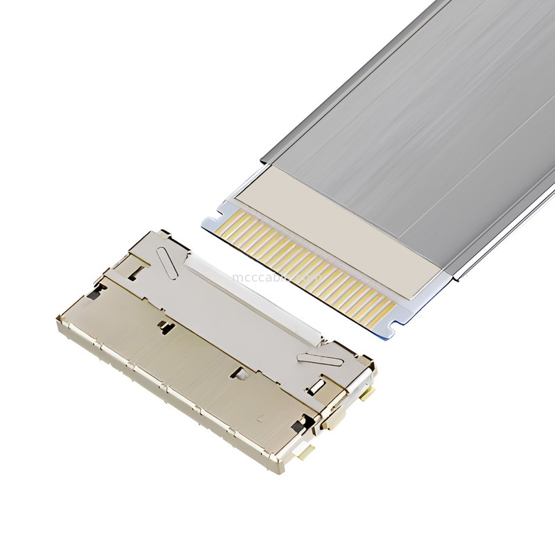 20952-024E-02 0.5mm Pitch, ปรางครบ, ความเร็วสูง, ปิดอัตโนมัติ, คู่แนวราบ, ปราง 0.5 mm Pitch FFC/FPC