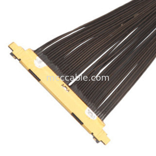 40P UL11130 46AWG Micro Coaxial Cable Assembly 20531-040t-02 IDC การสร้าง OEM / ODM