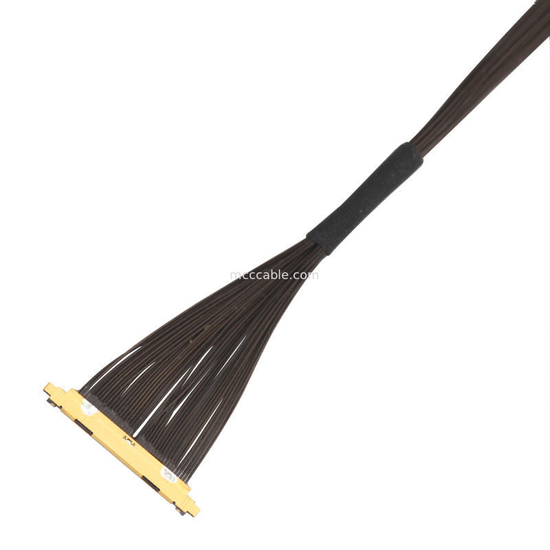 40P UL11130 46AWG Micro Coaxial Cable Assembly 20531-040t-02 IDC การสร้าง OEM / ODM