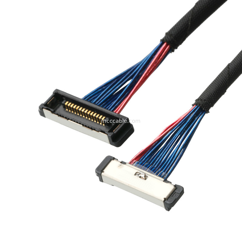 สายเคเบิลไมโครโคเอชเชียล 20380 เครื่องเชื่อม 20380-R14T-06 เครื่องเชื่อม Pitch 14P 0.4mm