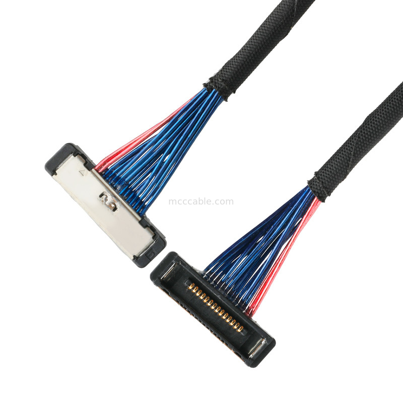 สายเคเบิลไมโครโคเอชเชียล 20380 เครื่องเชื่อม 20380-R14T-06 เครื่องเชื่อม Pitch 14P 0.4mm