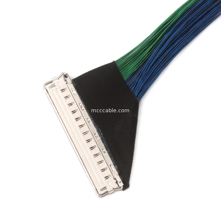 PLUS 20788 060T 01 0.4 มิลลิเมตร pitch edp lvds 60 PIN สายเคเบิลไมโครโคเอชเชียล