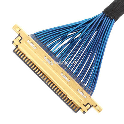Micro Coaxial 20453-230T-03 ถึง 20453-230T-03 Lvds Edp การประกอบเคเบิล 0.5mm Pitch