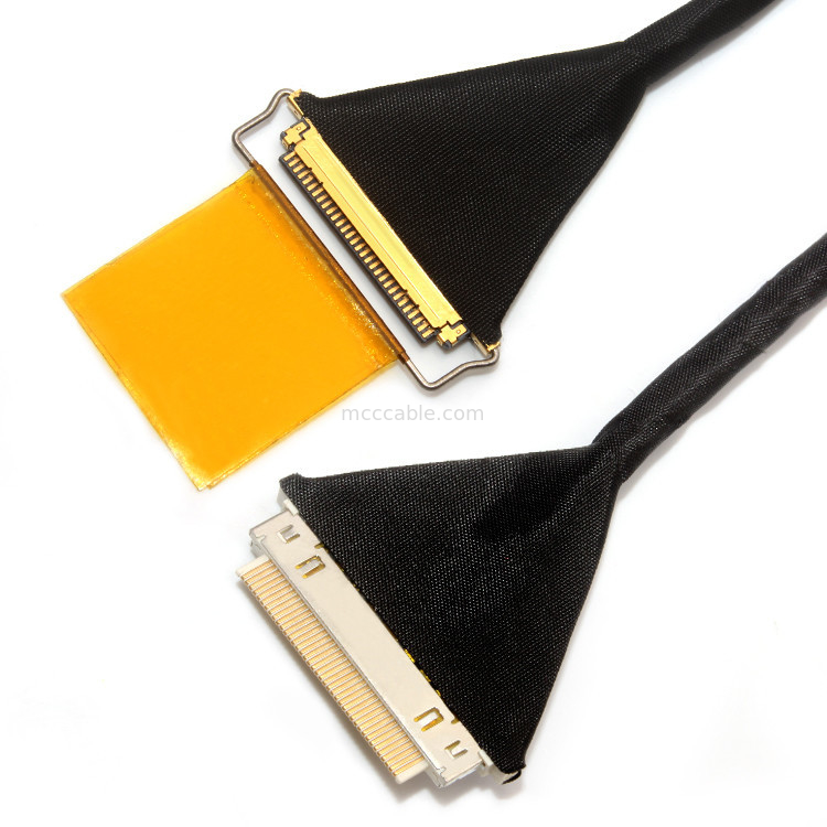 Lvds edp cable lcd cable Aces 50204 030 ถึง 20453-230t 30 pin แคบเลส LVDS ขนาด 0.4 มม.