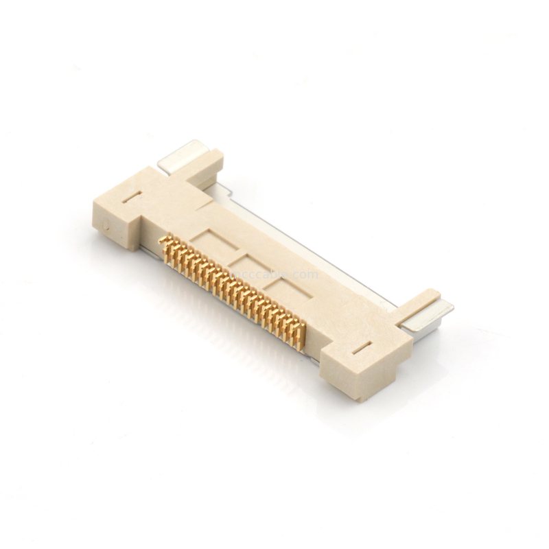 สาย LVDS 20143-020E-20F เครื่องเชื่อมสายสายอากาศแบบไมโครโคเอชชียล 0.5mm Pitch For Electronic Equipment