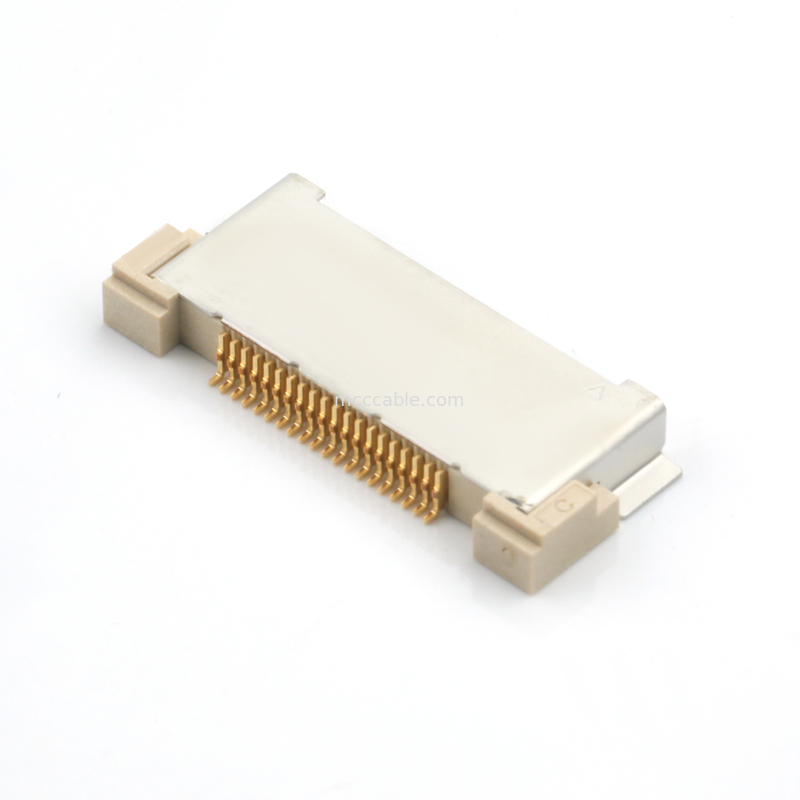 สาย LVDS 20143-020E-20F เครื่องเชื่อมสายสายอากาศแบบไมโครโคเอชชียล 0.5mm Pitch For Electronic Equipment