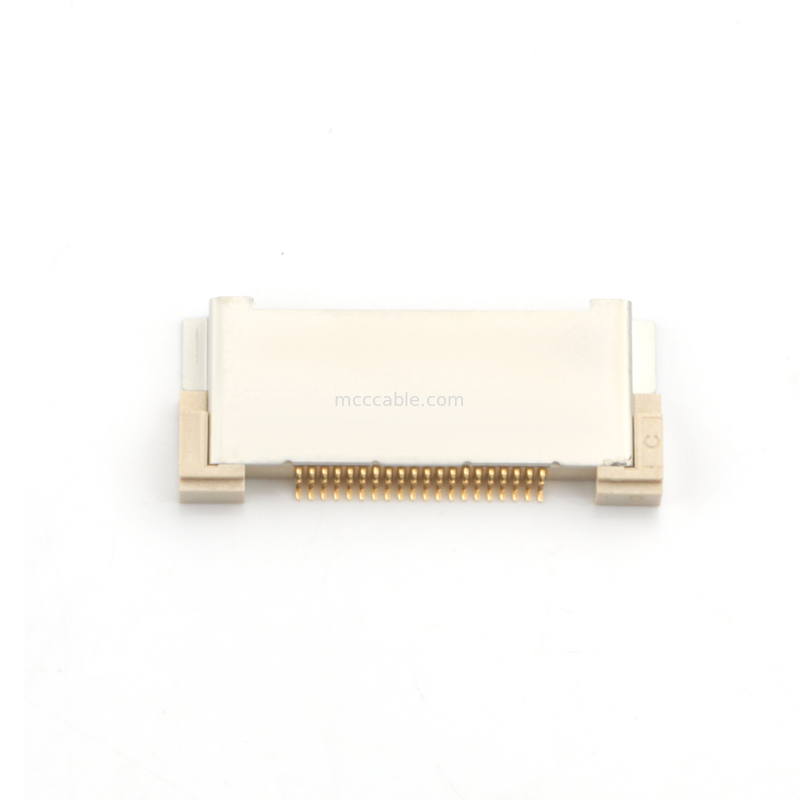 สาย LVDS 20143-020E-20F เครื่องเชื่อมสายสายอากาศแบบไมโครโคเอชชียล 0.5mm Pitch For Electronic Equipment
