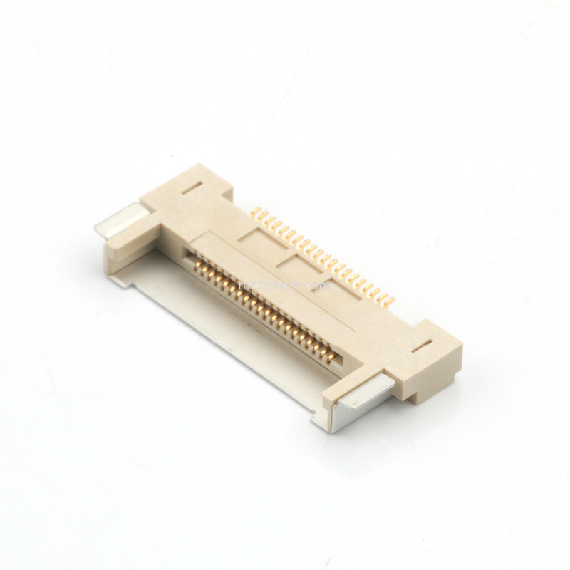 สาย LVDS 20143-020E-20F เครื่องเชื่อมสายสายอากาศแบบไมโครโคเอชชียล 0.5mm Pitch For Electronic Equipment