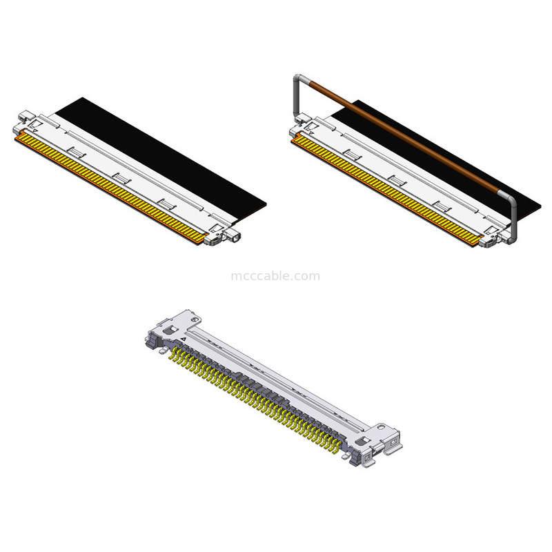 40P เครื่องเชื่อมสายเคเบิลโคเอชเชียลรถยนต์ 20858-040T-01 40Pin การจับคู่ทิศทางแนวราบ
