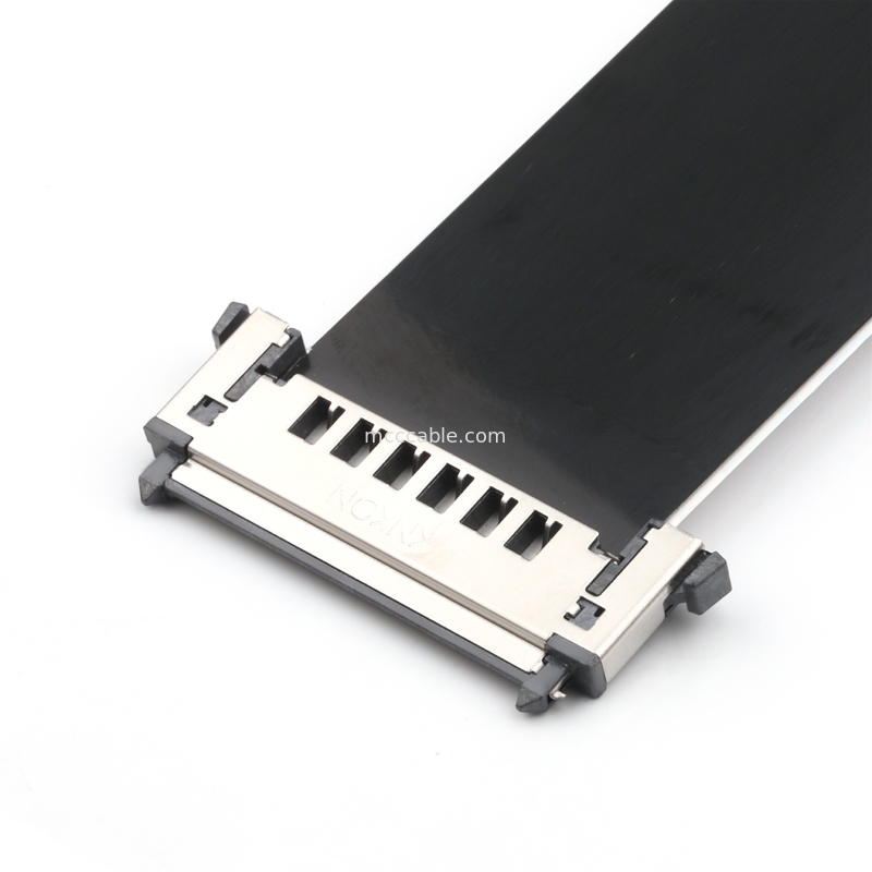 สาย LVDS EDP CABLE สาย LCD FFC FPC FI-RE51HL CONN เครื่องเชื่อมสายเคเบิลโคเอชเชียล OEM / ODM
