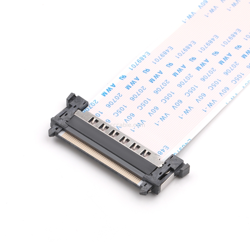 สาย LVDS EDP CABLE สาย LCD FFC FPC FI-RE51HL CONN เครื่องเชื่อมสายเคเบิลโคเอชเชียล OEM / ODM