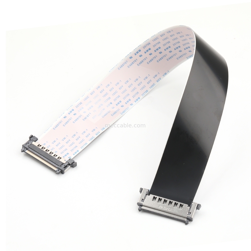 สาย LVDS EDP CABLE สาย LCD FFC FPC FI-RE51HL CONN เครื่องเชื่อมสายเคเบิลโคเอชเชียล OEM / ODM