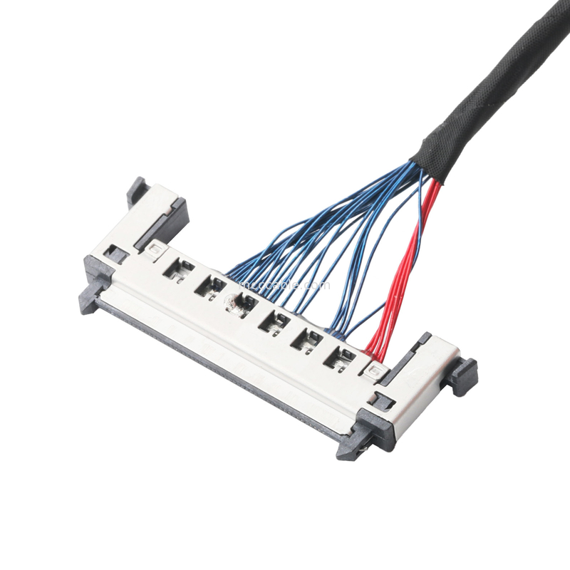 สาย LVDS CABLE เครื่องเชื่อมแบบไมโครโคอาเซียล 20453-230T-03 ไปยัง FI-RE51CL 51Pในความยาว 0.5mm