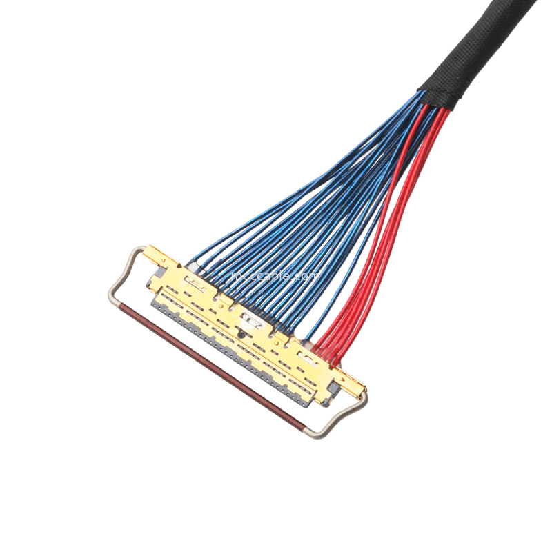 สาย LVDS CABLE เครื่องเชื่อมแบบไมโครโคอาเซียล 20453-230T-03 ไปยัง FI-RE51CL 51Pในความยาว 0.5mm