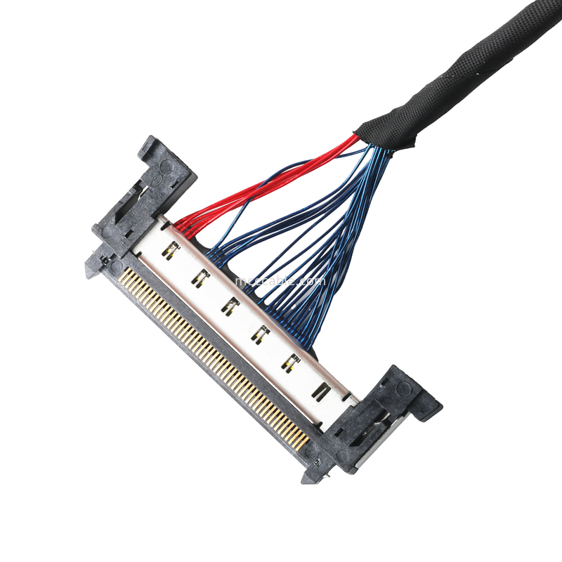 สาย LVDS CABLE เครื่องเชื่อมแบบไมโครโคอาเซียล 20453-230T-03 ไปยัง FI-RE51CL 51Pในความยาว 0.5mm