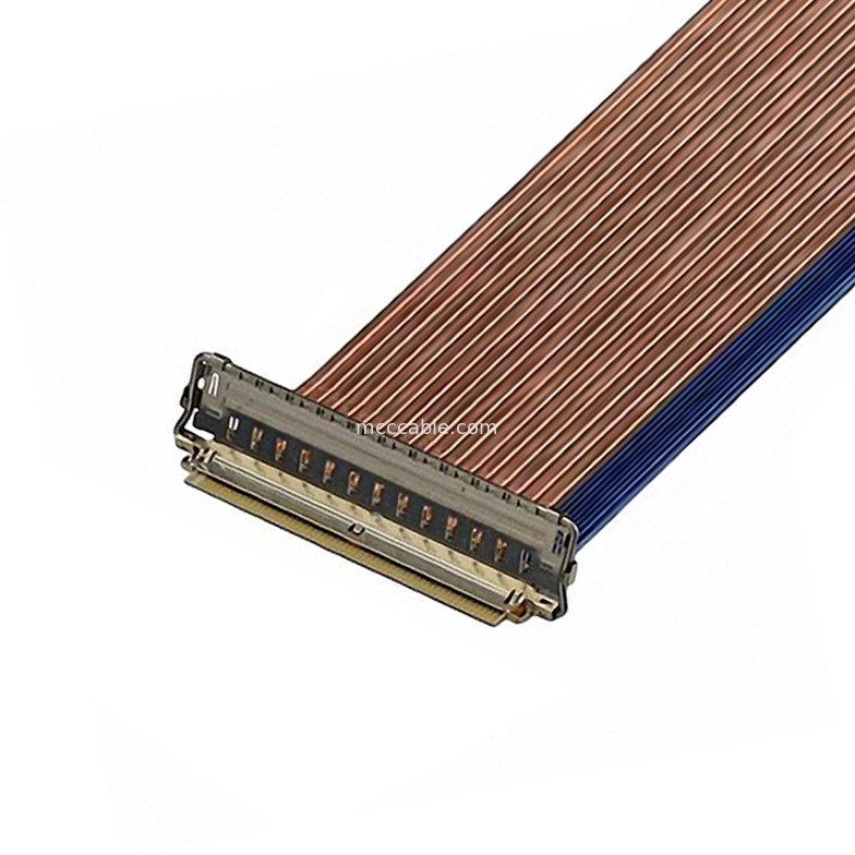 60P EDP Cable 20790-060E-02 0.4mm Pitch เครื่องเชื่อม micro-coaxial ประเภทการจับคู่แนวราบ