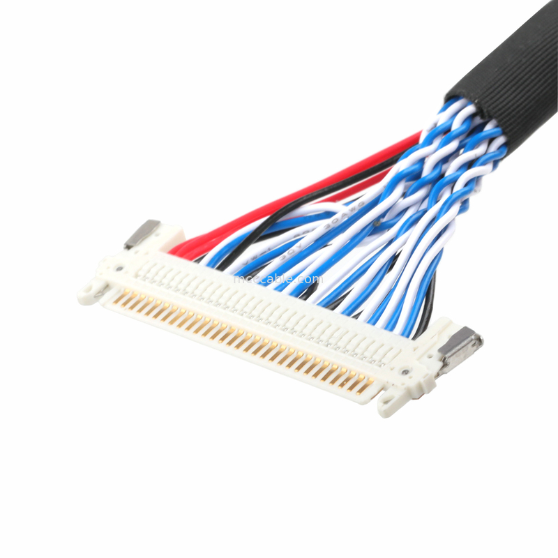 สาย LVDS DF13-4008-1.250 10 ถึง FI-X30HL และ KW30-8P-10 800 สายเชื่อมโคเอชชียล