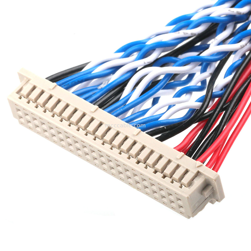สาย LVDS DF13-4008-1.250 10 ถึง FI-X30HL และ KW30-8P-10 800 สายเชื่อมโคเอชชียล
