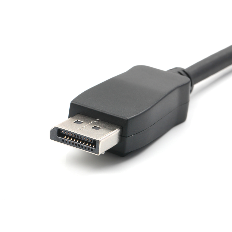 20-Pin DisplayPort Male to Female Cable, Shielded 6.0mm OD, 100Ω Impedance