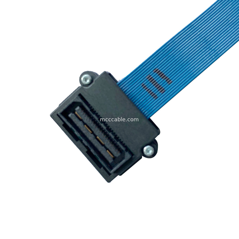 0.50 มม. กำหนดเอง QSH 030 01 FD สายเคเบิลความเร็วสูง Samtec ขั้วต่อจอแสดงผล lvds