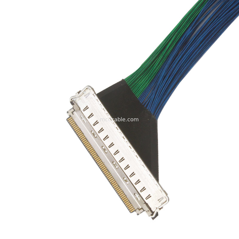 PLUS 20788 060T 01 0.4 มิลลิเมตร pitch edp lvds 60 PIN สายเคเบิลไมโครโคเอชเชียล