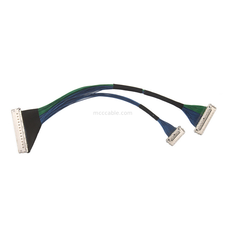PLUS 20788 060T 01 0.4 มิลลิเมตร pitch edp lvds 60 PIN สายเคเบิลไมโครโคเอชเชียล