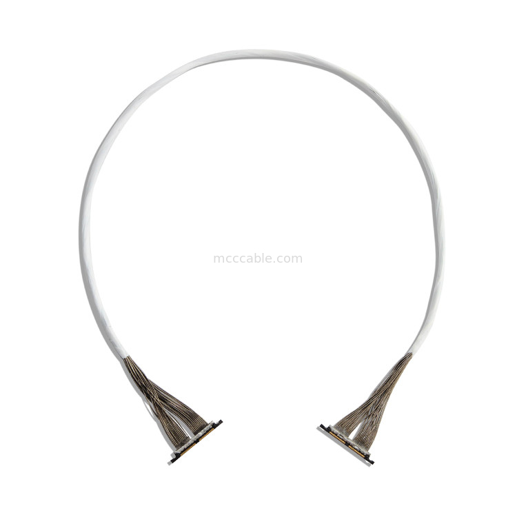 0.3mm Micro Coaxial Cable DF56 26P 0.3SD สําหรับ Drone เครื่องเชื่อมกล้องและการเชื่อมโยงทางกล