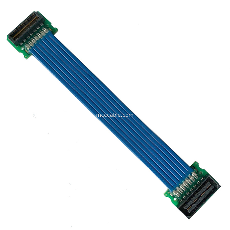 Samtec QSH-030-01-F D 30 พิน 60 พิน 90 พิน การประกอบสายเคเบิล ขั้วต่อจอแสดงผล lvds
