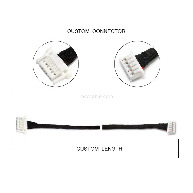 JST Wire Harness SHJP-06V-S (HF) 6pin ถึง Molex 51021-0500 5pin FCII LED Driver