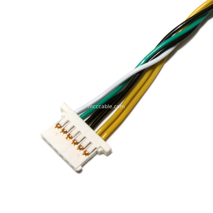 ชุดสายไฟ LED 1.25 มม., ชุดสายเคเบิล Molex 51146 0600 ถึง JST PHR 6