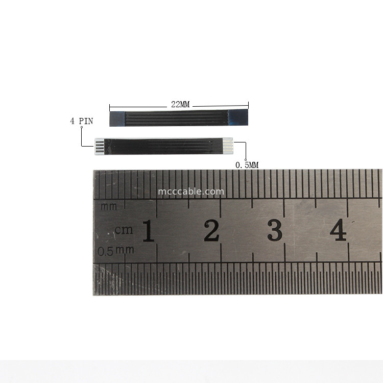 สายเคเบิล FFC FPC 4 พิน, สายริบบิ้น OEM FFC สำหรับเครื่องพิมพ์ตัวเชื่อมต่อจอแสดงผล lvds