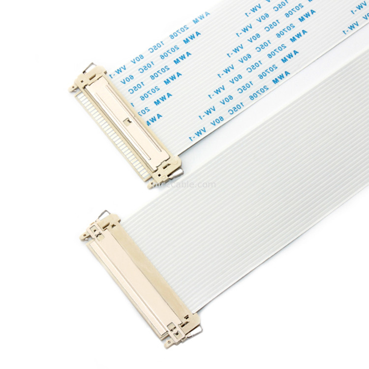 FI X30HL FFC FPC Cable, LVDS FFC Cable JAE สำหรับหน้าจอ LCD Monitor