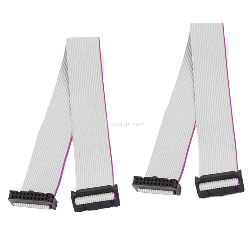 สายเคเบิ้ล Ribbon แบบยืดหยุ่นขนาด 2.54 มม., สาย IDC 10 พินความยาว 60 มม