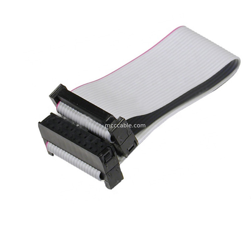 สายเคเบิ้ล Ribbon แบบยืดหยุ่นขนาด 2.54 มม., สาย IDC 10 พินความยาว 60 มม