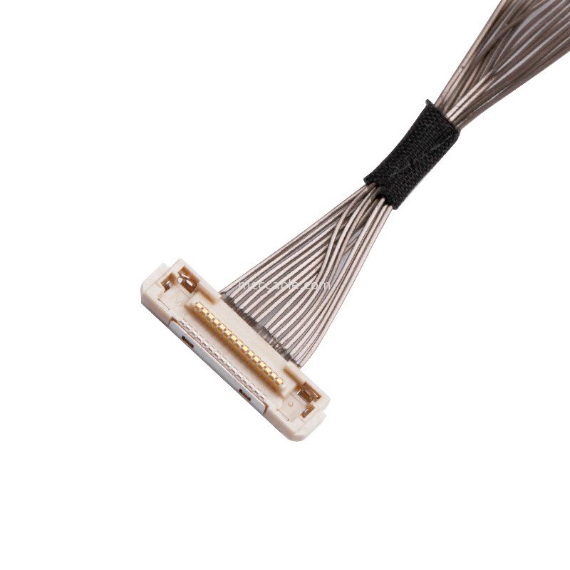 สายเคเบิลโคแอกเซียลไมโครพิตช์ขนาด 0.4 มม.  DF36C-15P-0.4SD ถึง  DF36-30P-0.4SD