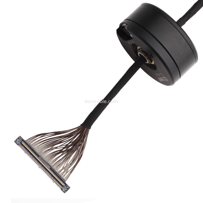 DF36C-50P-0.4SD ถึง DC-2813C Lvds Edp Cable Assembly 46AWG สำหรับ Gimbal