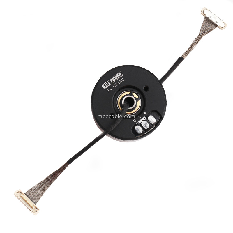 กำหนดเอง DF36C-15P-0.4SD ถึง DC-2813C สายรัด LVDS EDP สายเคเบิลสำหรับกล้อง Gimbal
