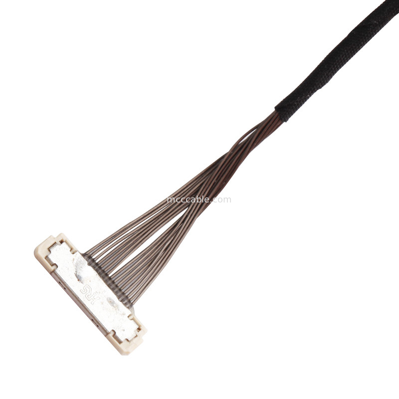 กำหนดเอง DF36C-15P-0.4SD ถึง DC-2813C สายรัด LVDS EDP สายเคเบิลสำหรับกล้อง Gimbal