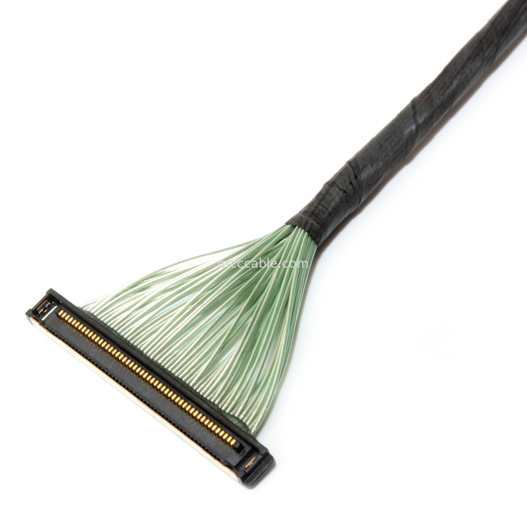 50 Pin 20380-R30T-06 LVDS EDP Micro Coaxial Cable Assembly เครื่องเชื่อม 50P