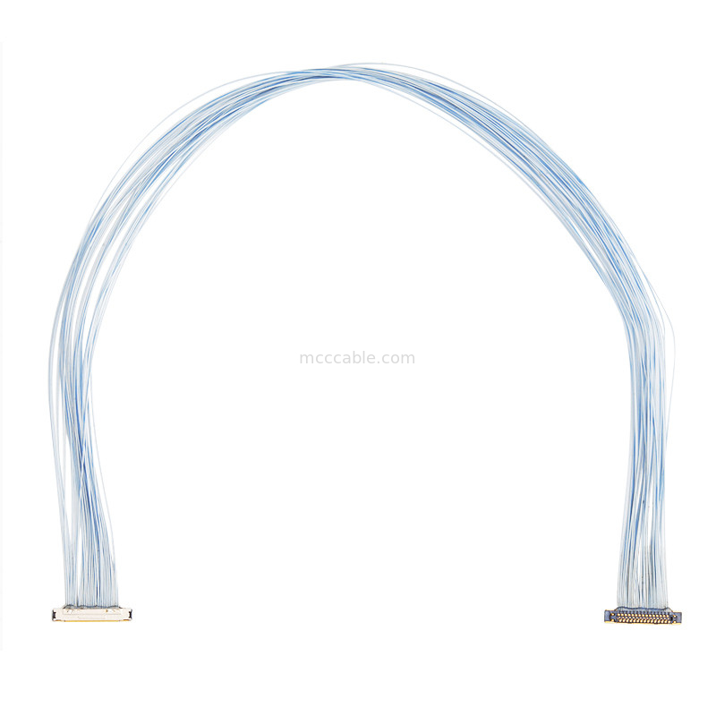 0.25mm Pitch KEL XSLS20-30 Micro Coaxial Cable Assembly สำหรับกล้องวงจรปิด