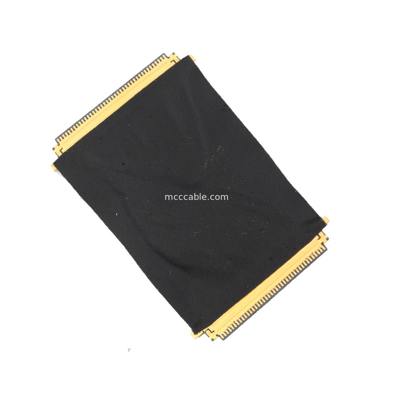 ความยาว 50 มม. สายเคเบิล JAE HD1P040-CSH2 HD1P040MA1 LCD LVDS EDP สายเคเบิลขั้วต่อ lvds 40 พิน