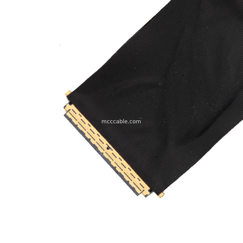 ความยาว 50 มม. สายเคเบิล JAE HD1P040-CSH2 HD1P040MA1 LCD LVDS EDP สายเคเบิลขั้วต่อ lvds 40 พิน